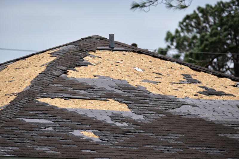 Damaged Roofing Materials